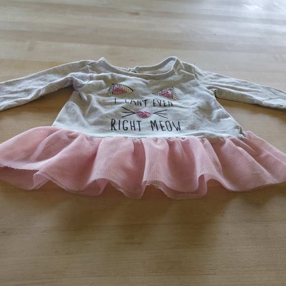 😻 0-3 Month Long Sleeve Dress - Picture 5 of 8